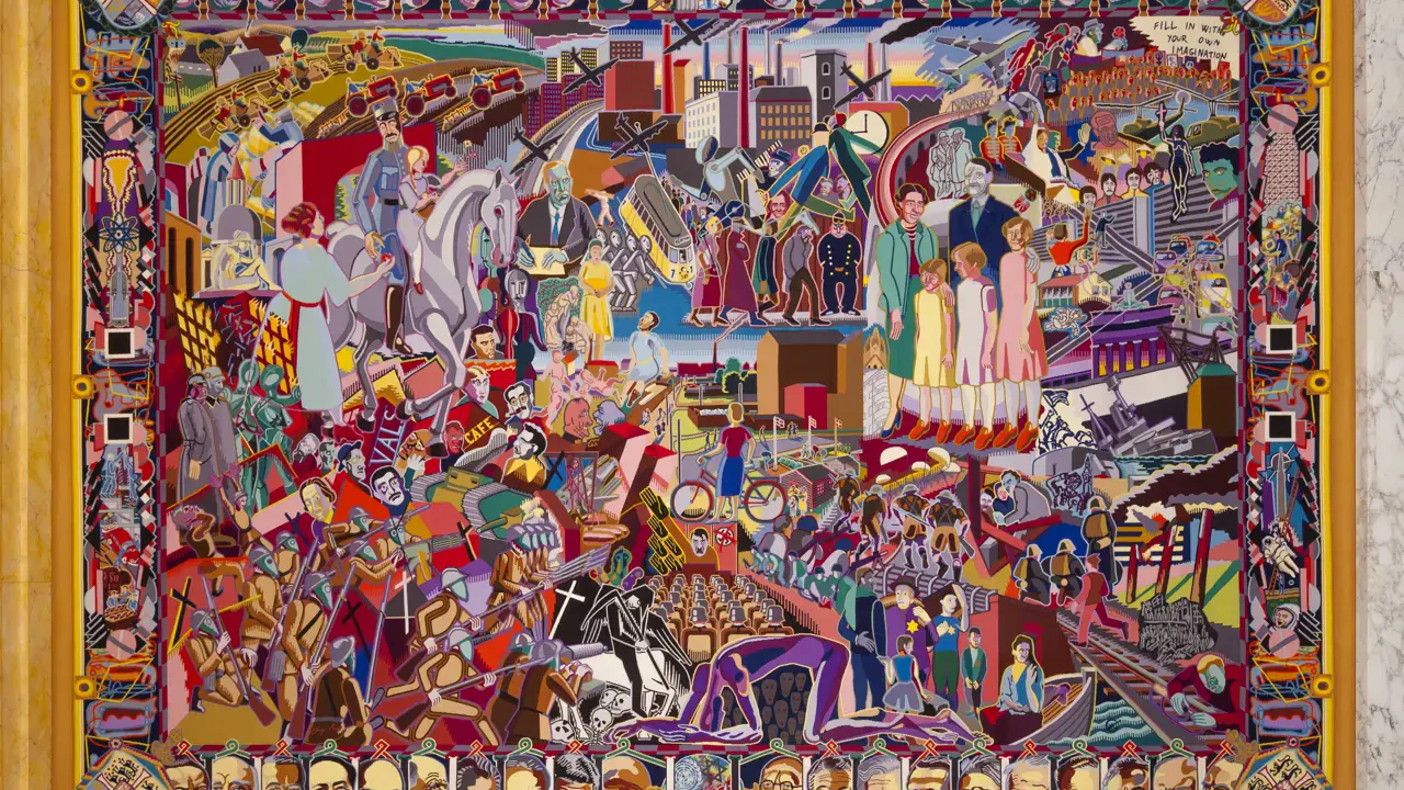 Yngre Glücksborgere | Bjørn Nørgaards gobeliner | Christiansborg Slot