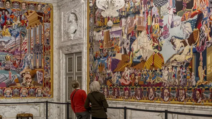 Bjørn Nørgaards gobeliner til H.M. Dronning Margrethe